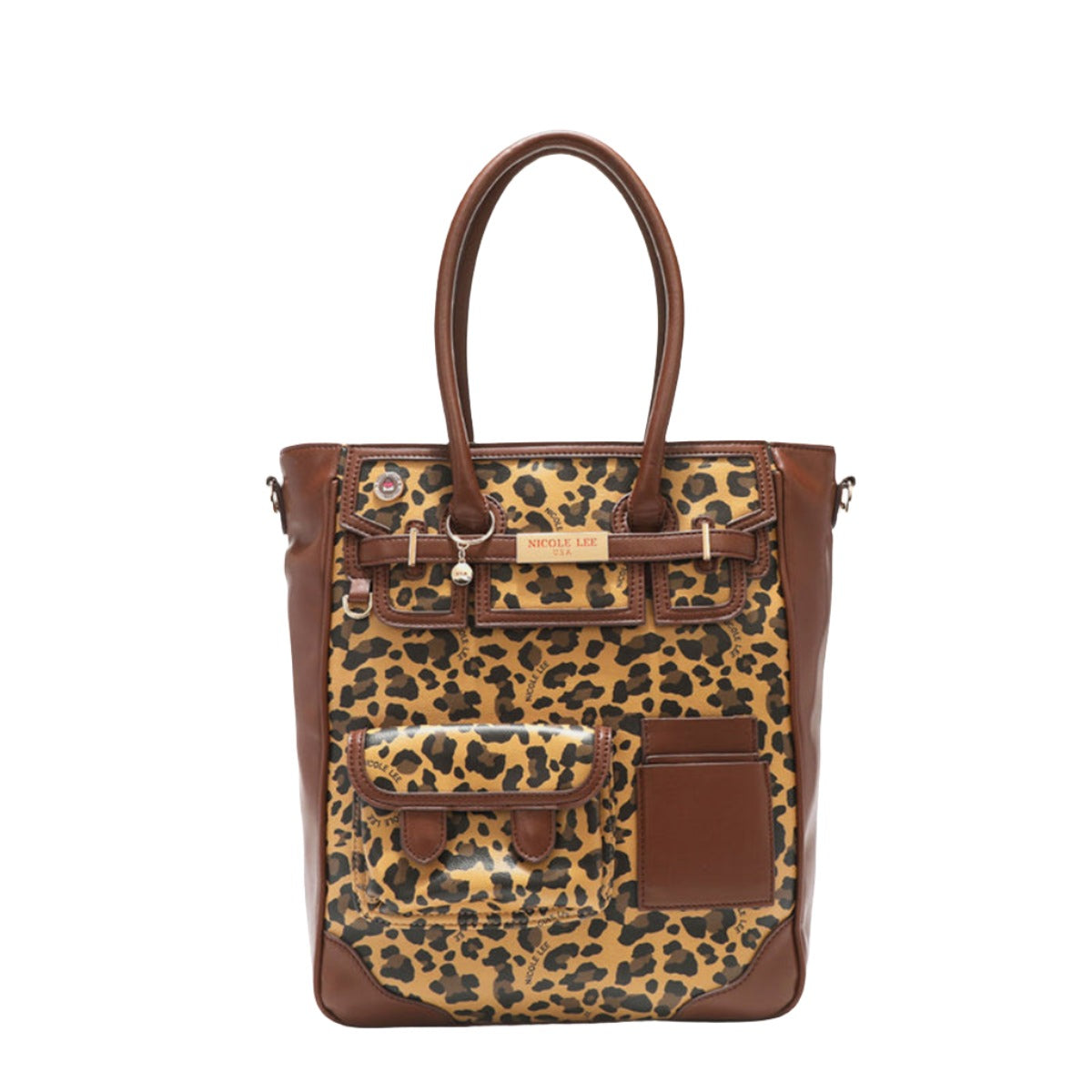 Nicole Lee USA Leopard Large Tote Bag - T - 1 COLOR -