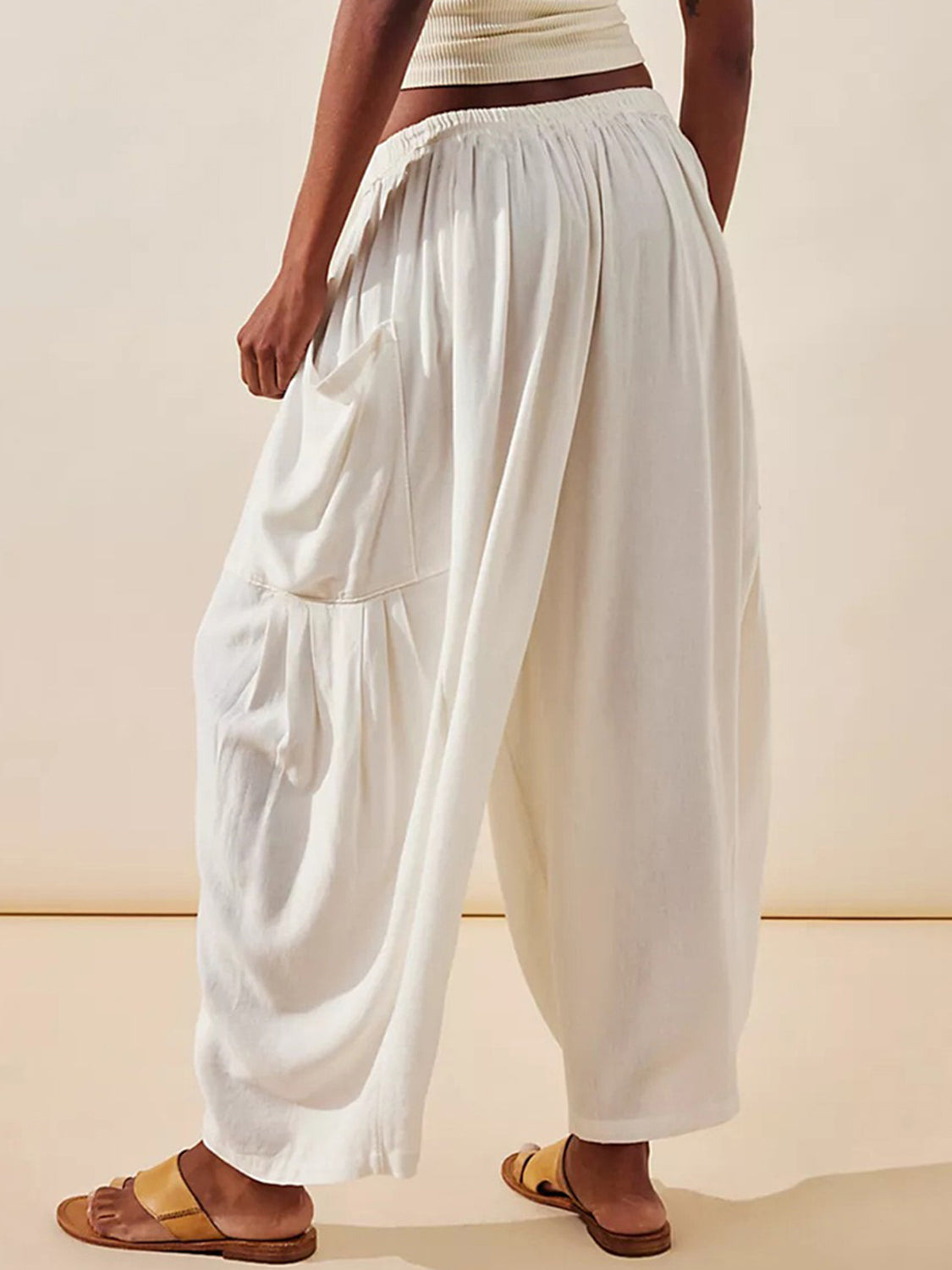 Full Size Wide Leg Pants with Pockets - T - 9 COLORS -