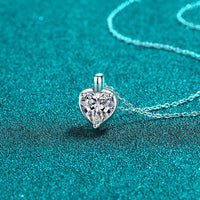 Thumbnail for 2 Carat Moissanite 925 Sterling Silver Heart Shape Necklace