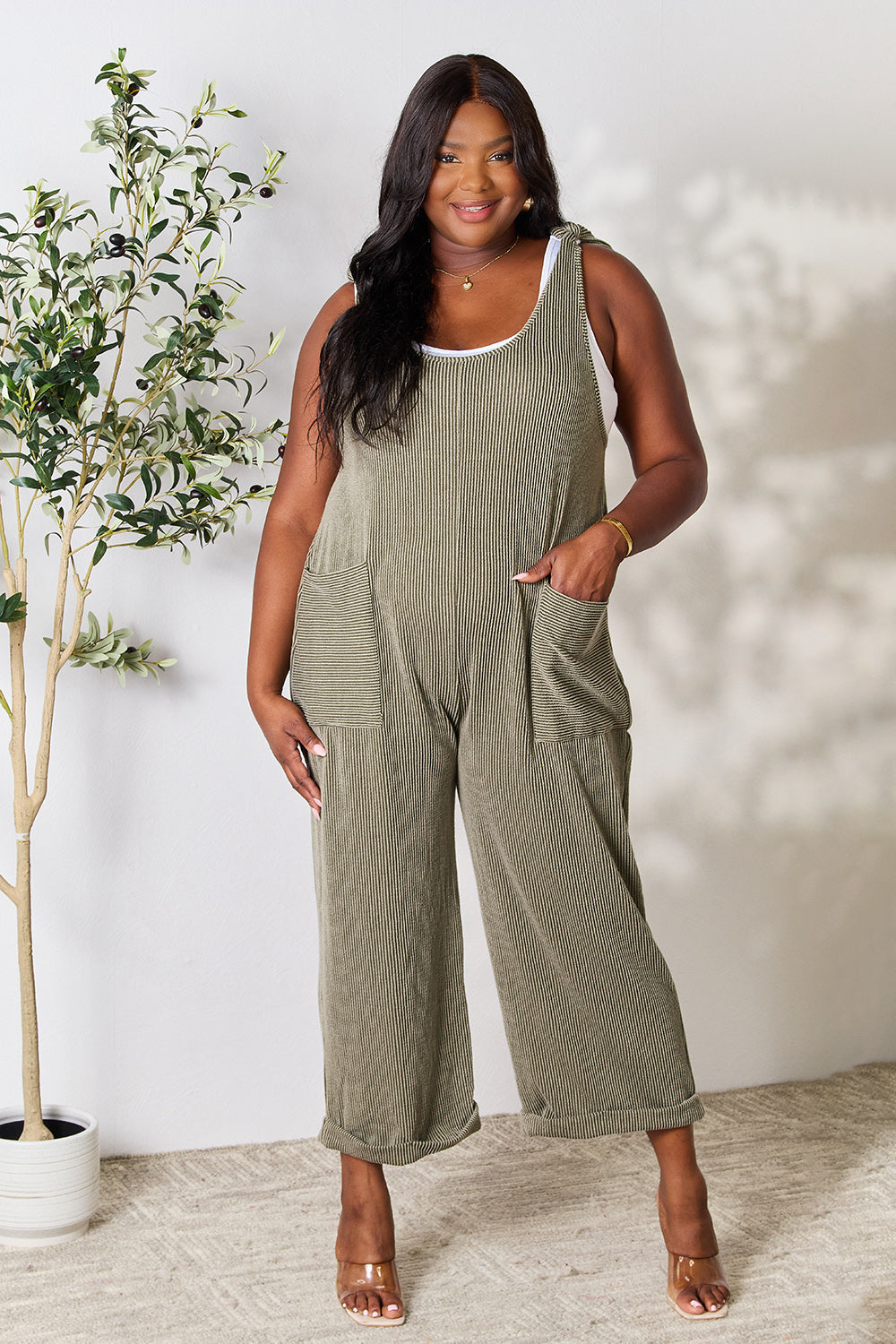 Celeste Full Size Straight Overall with Pockets - SIZES S THRU 3XL - T - 1 COLOR -