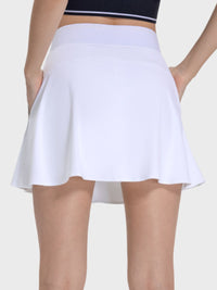 Thumbnail for Pocketed Elastic Waist Active Skirt - T - 4 COLORS -