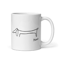 Thumbnail for Pablo Picasso Dachshund Dog (Lump) Artwork Mug - 2 SIZES - 1 COLOR -