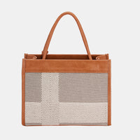 Thumbnail for David Jones Striped Contrast Tote Bag - T - 1 COLOR -