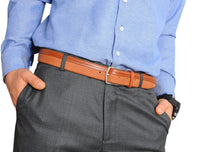 Thumbnail for Jkel - Siene Tan Leather Men Suede Belt -