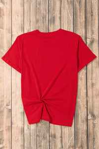 Thumbnail for USA Round Neck Short Sleeve T-Shirt - T - 1 COLOR -