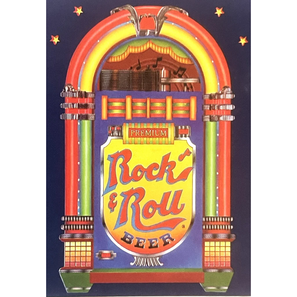 Vintage 1980s Rock and Roll Beer Label, St. Louis, MO, 🎶 Jukebox!