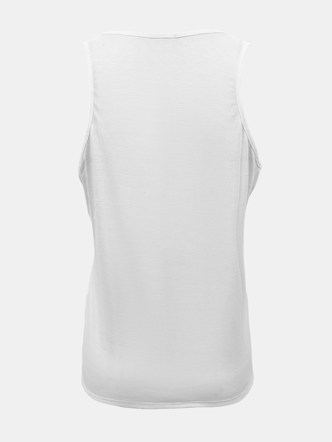 Full Size Quarter Snap Scoop Neck Tank - SIZES S THRU 3XL - T - 8 COLORS -