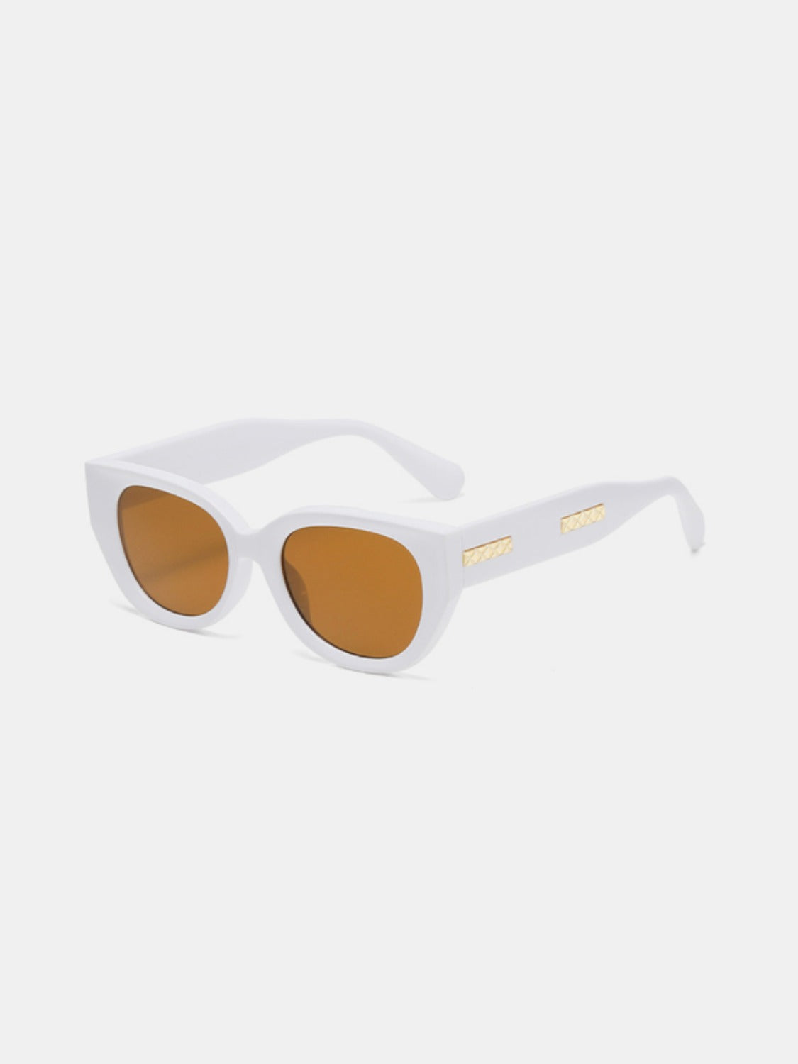 Cat Eye Polycarbonate Frame Sunglasses - T - 8 COLORS -