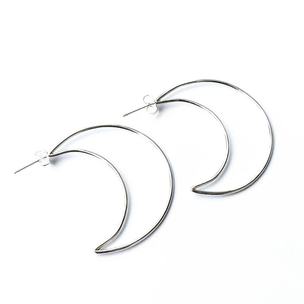 Agapantha - Correne Eclipse Hoops - 2 FINISHES -