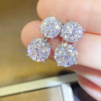 Thumbnail for 10 Carat Moissanite 925 Sterling Silver Earrings