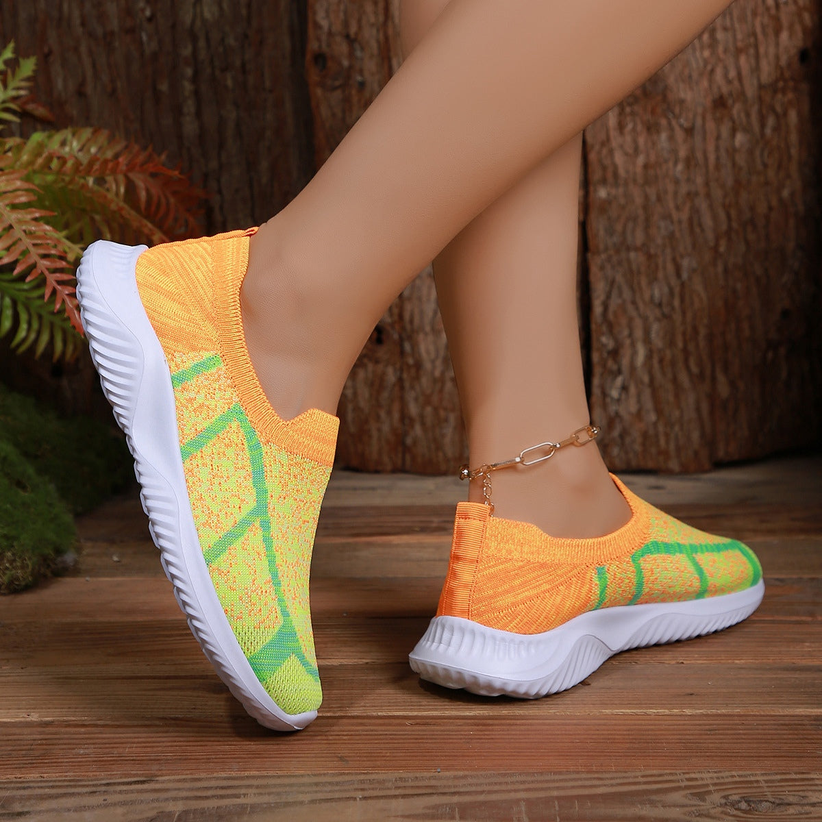 Breathable Mesh Round Toe Sneakers - T - 2 COLORS -