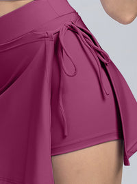 Thumbnail for High Waist Active Skort with Pockets - T - 7 COLORS -