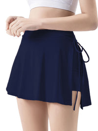 Thumbnail for High Waist Active Skort with Pockets - T - 7 COLORS -