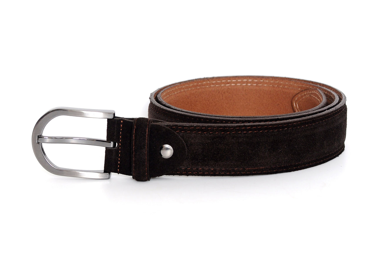 Jkel - Sagrada Dark Brown Suede Belt -