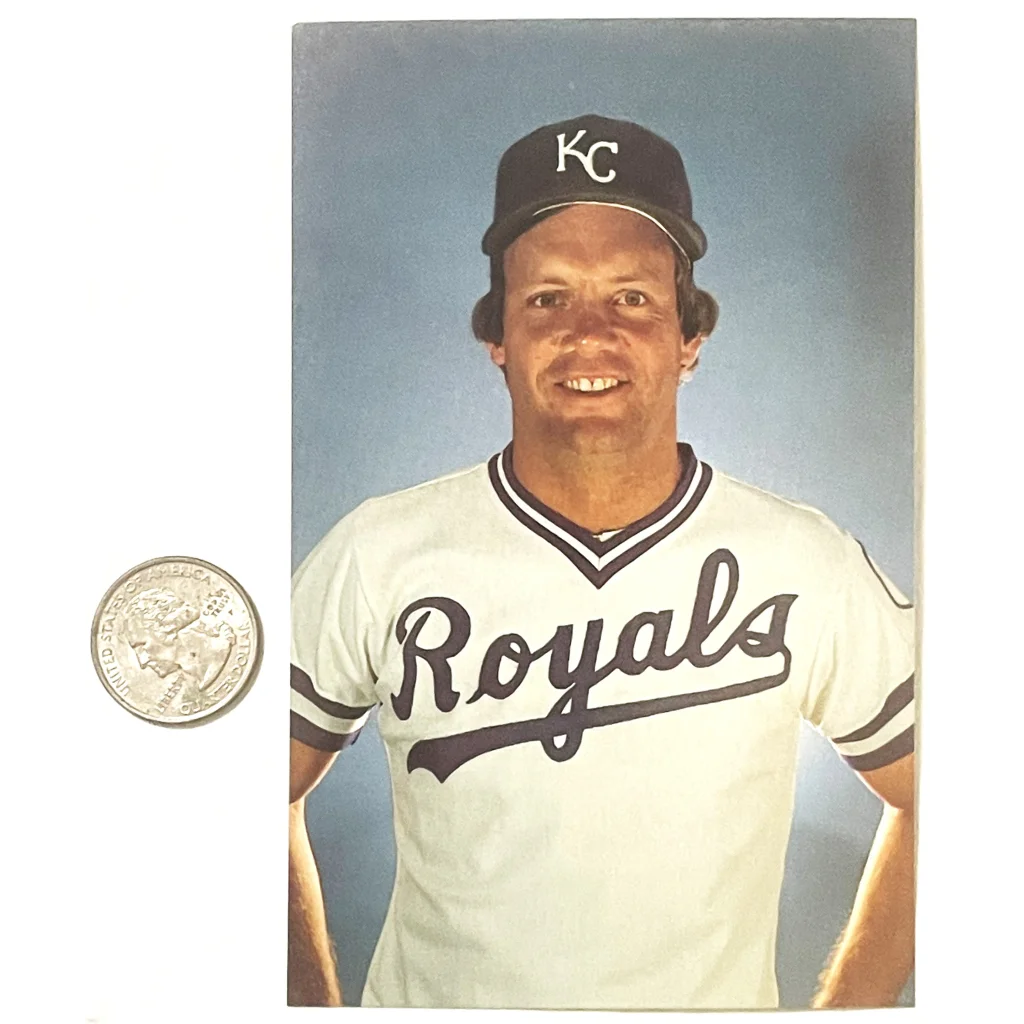 1980s ⚾ MLB World Series Champ, Hall of Famer George Brett KC Royals Postcard!