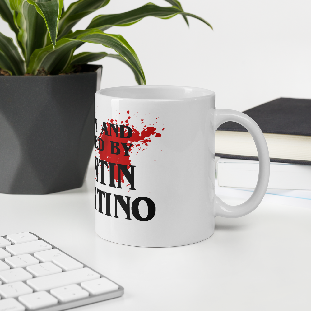 Written and Directed by Quentin Tarantino (Bloodstained) Mug - 2 SIZES - 1 COLOR -