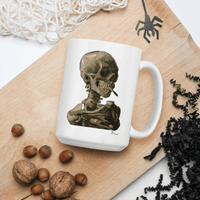 Thumbnail for Van Gogh Skull of a Skeleton With Burning Cigarette 1886 Mug - 2 SIZES - 1 COLOR -