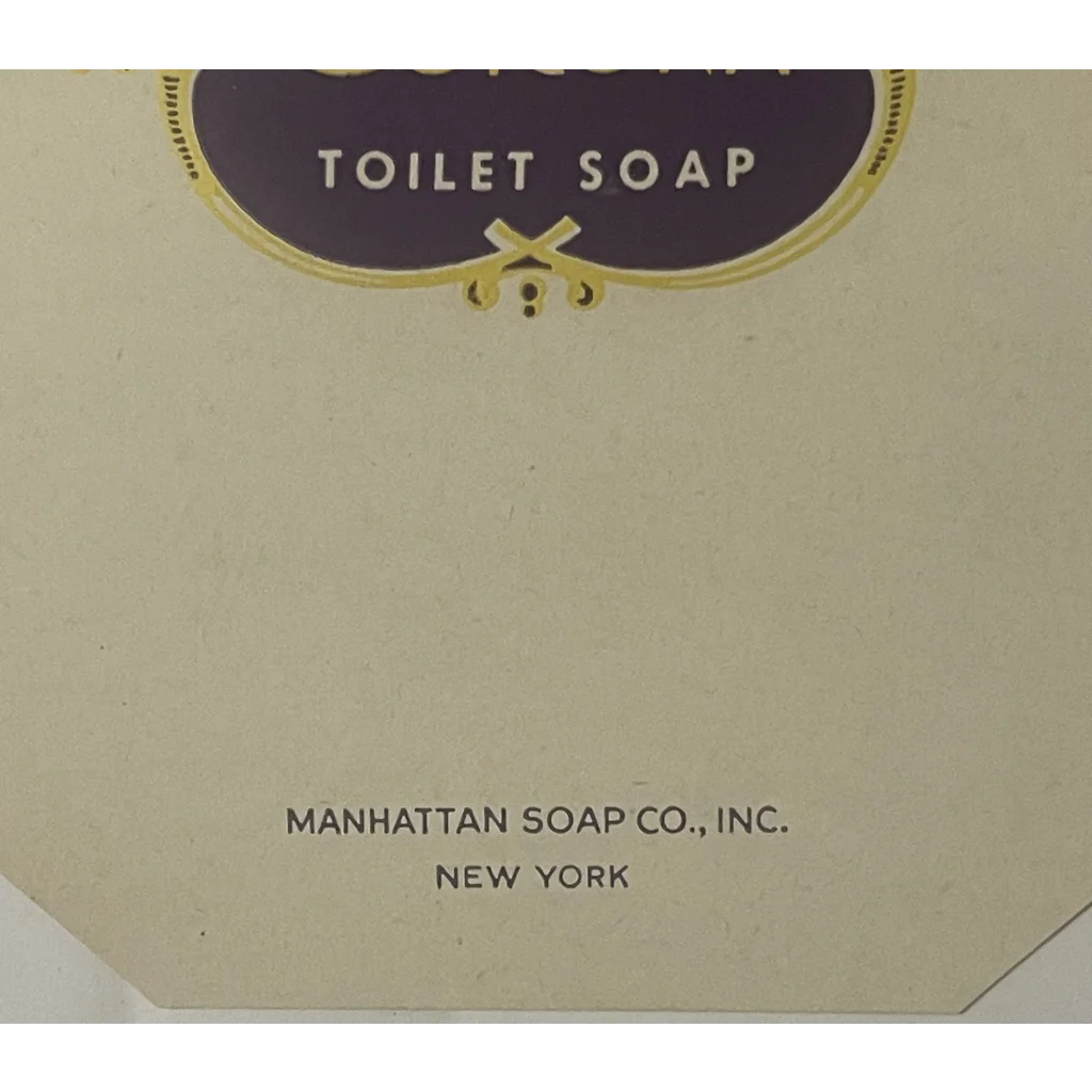 Very Rare 👀Antique Early 1900s Corona Toilet Soap Label, Manhattan, NY, Historic!