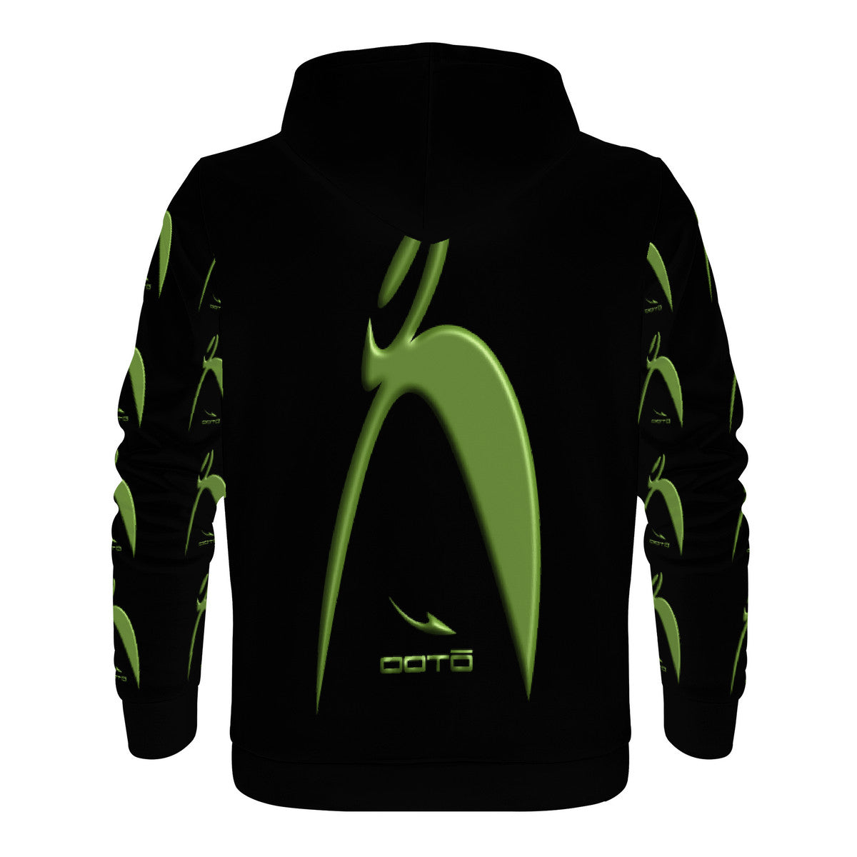 OOTO - GLYPHIC BIG STEPIIN EN LIME LG & MULTI - D55 Men's Hoodie - 1 COLOR -