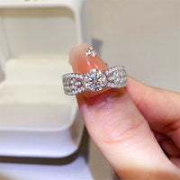 Thumbnail for 1 Carat Moissanite 925 Sterling Silver Ring