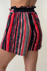 Thumbnail for White Birch Full Size High Waisted Striped Shorts - T - 1 COLOR -