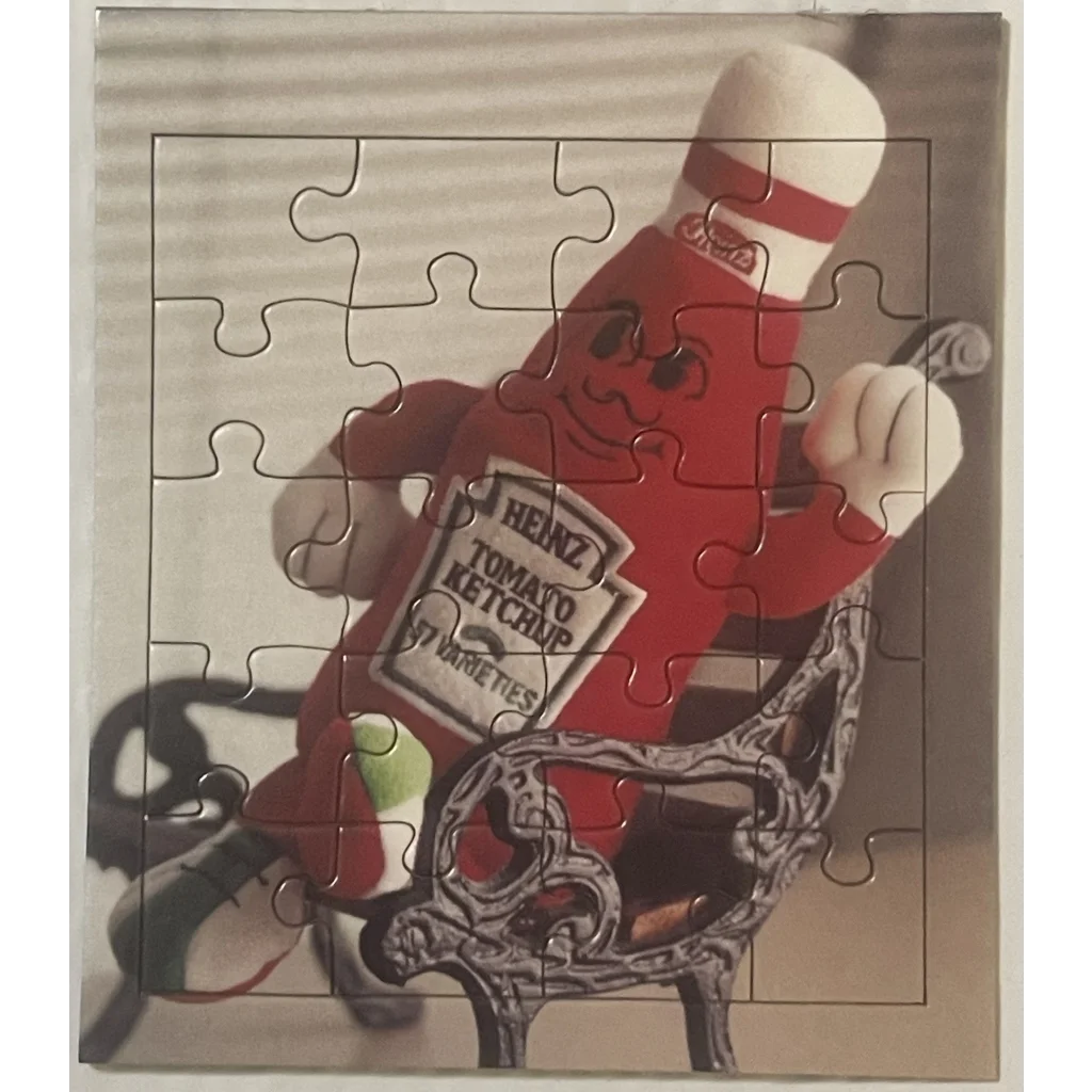 Vintage Limited Edition Heinz Ketchup 20 Piece Puzzle, Unique Advertising!