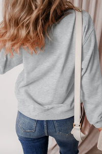 Thumbnail for Ghost Round Neck Long Sleeve Sweatshirt - T - 1 COLOR -