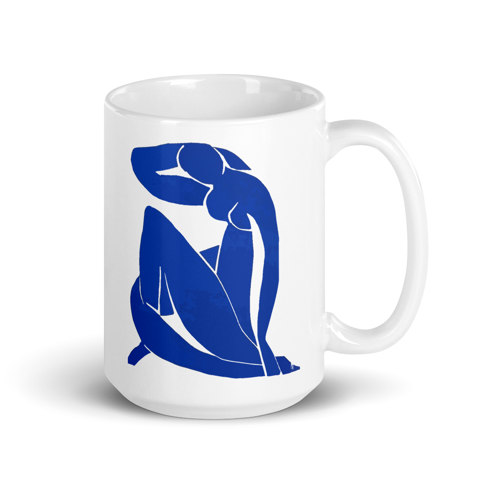 Henri Matisse Blue Nude 1952 Artwork Mug - 2 SIZES - 1 COLOR -