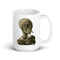 Thumbnail for Van Gogh Skull of a Skeleton With Burning Cigarette 1886 Mug - 2 SIZES - 1 COLOR -