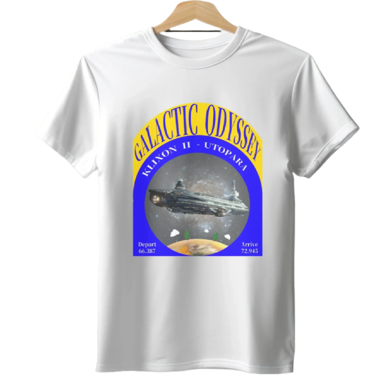 Galactic Odyssey T-Shirt, Daily Spaceship T-Shirt, Alien Tee - 2 COLORS -