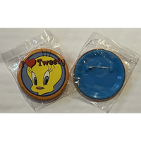 Thumbnail for Vintage 1995 Looney Tunes Pin, I Love Tweety Bird, Unopened in Package!