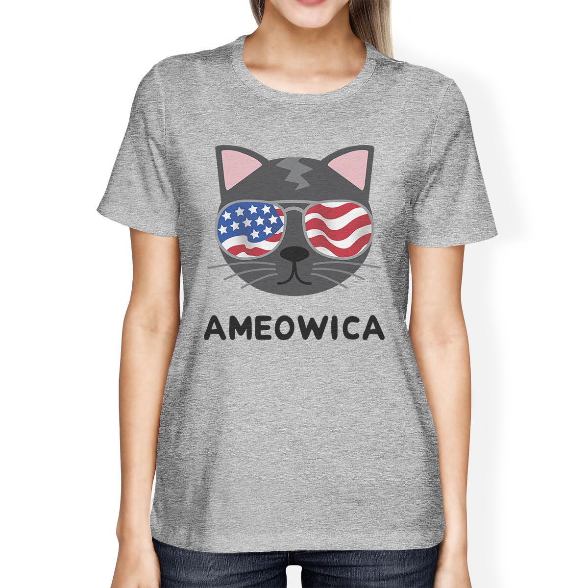 Ameowica Womens Graphic Tee  - 1 COLOR -