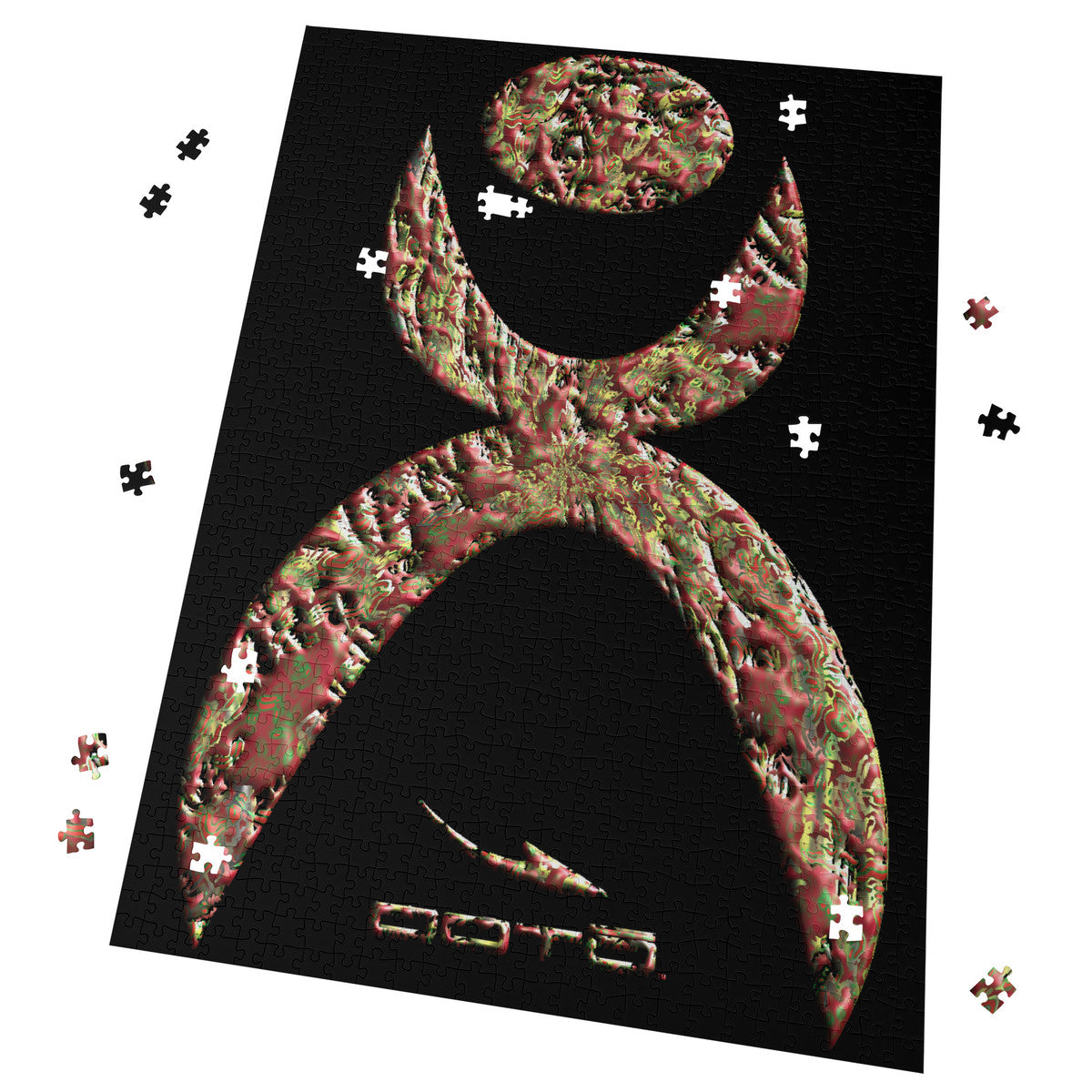 OOTO - GLYPHIC EN HALTED PHASE 2X NB - PUZZLE_V1 Cardboard Jigsaw Puzzle (1000-Piece) -