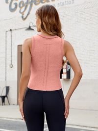 Thumbnail for Exposed Seam Round Neck Tank - T - 4 COLORS -