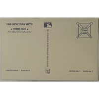 Thumbnail for Vintage ⚾ 1980s Limited Edition Only 5000 Ever! 1969 Tommie Agee NY Mets Postcard