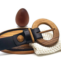 Thumbnail for Wood Belt - Luxury Women's Leather Wood Belt Fuji Happiness -