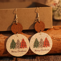 Thumbnail for PU Leather Christmas Tree Earrings - T - 1 COLOR -