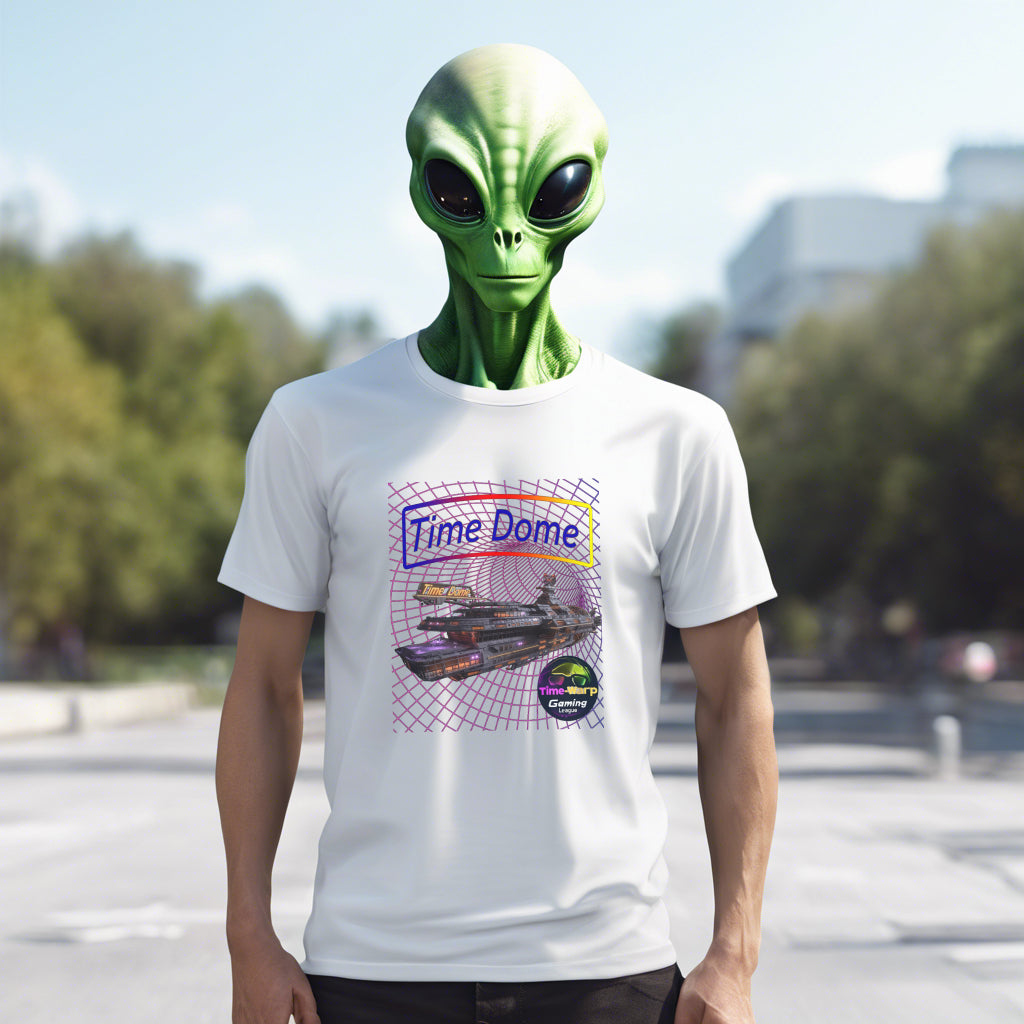 Time Dome Alien Spaceship T-Shirt - 2 COLORS -