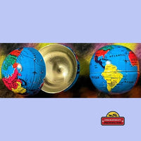 Thumbnail for 3, 6 or 12 Vintage Tin Globes 1980s, Earth, Possible Stash, Pill Box, Very Neat and Historically Accurate