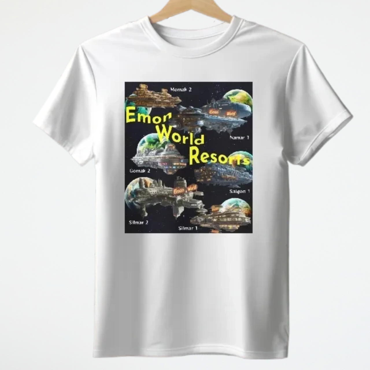 Celestial Resort Orbiter T-Shirt, Alien Resort T-Shirt - 2 COLORS -