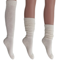 Thumbnail for 6 Pairs Extra Long Heavy Slouch Socks Shoe Size 5 to 10 - 29 COLORS -