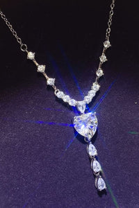 Thumbnail for 3 Carat Moissanite 925 Sterling Silver Drop Necklace