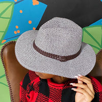 Thumbnail for Ellison & Young -  Braided Panama Fedora - 2 COLORS -