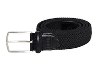 Thumbnail for Jkel - Volga Black Plaited Men Stretch Belt -