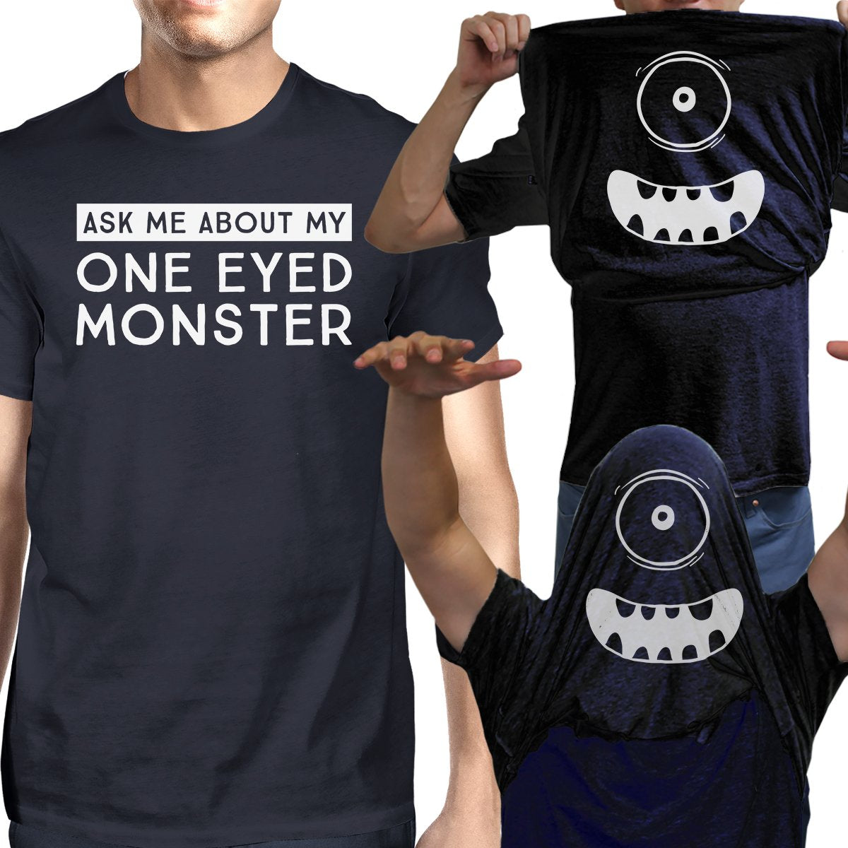 TSF - Ask Me About My One Eyed Monster Mens Navy Shirt - 1 COLOR -