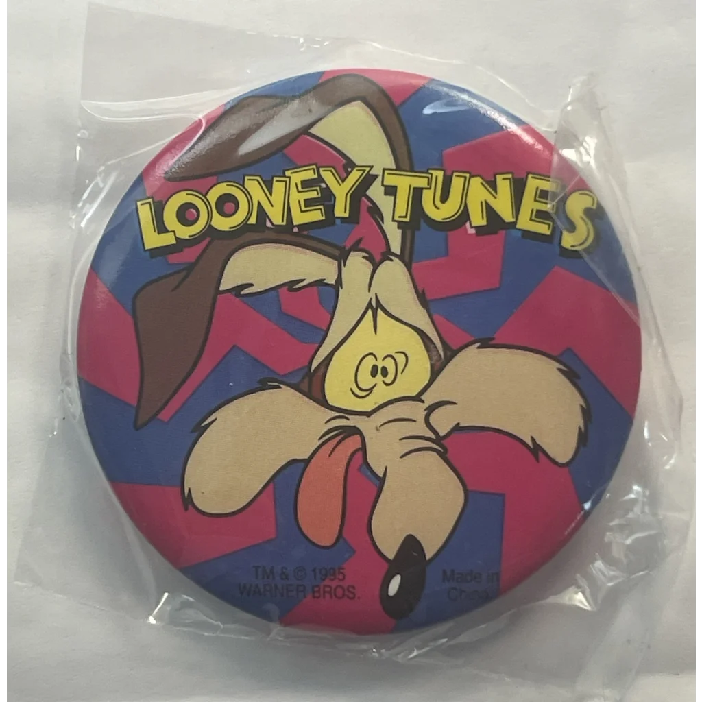 Vintage 1995 Looney Tunes Pin, Wile E. Coyote, Unopened in Package!