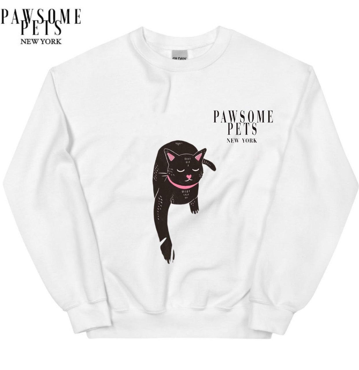 Sweatshirt - Black Cat - 7 COLORS -