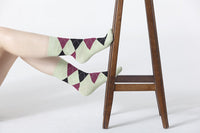 Thumbnail for Women's Pistachio Argyle Socks - 1 COLOR -