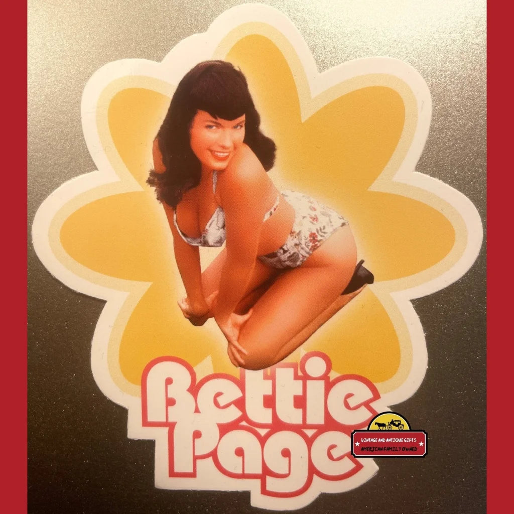 Rare Vintage Bettie Page Sticker Combo Photos by Bunny Yeager 1990s - 2000s