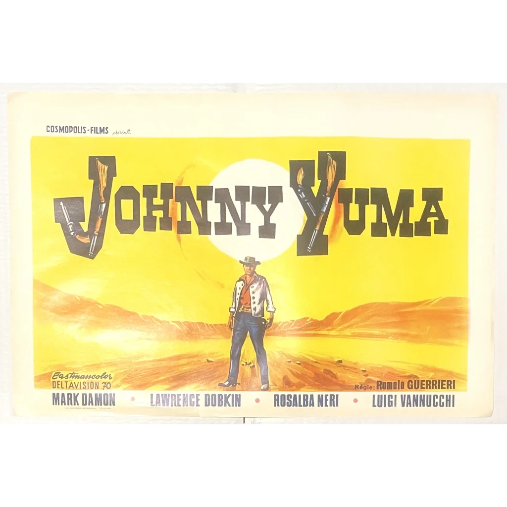 Rare Vintage 1966 🤠 Johnny Yuma Spaghetti Western Belgium Movie Poster